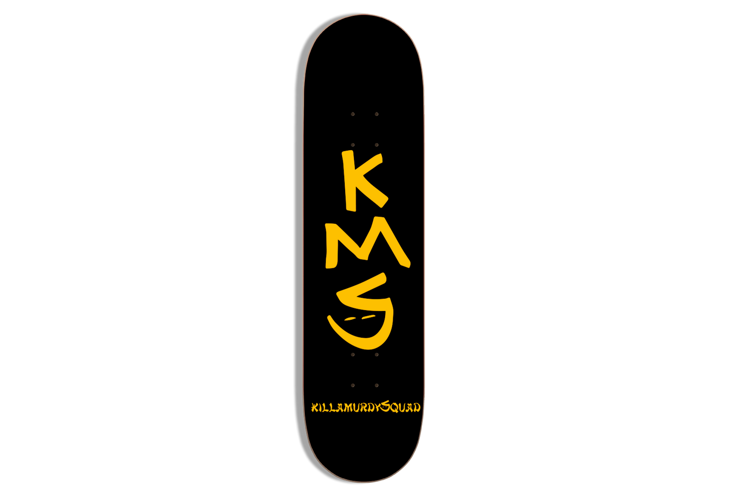 OG KMS Black + Yellow Skateboard Deck