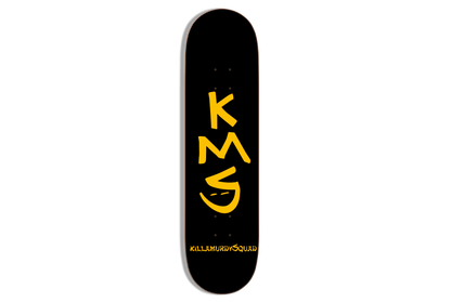 OG KMS Black + Yellow Skateboard Deck