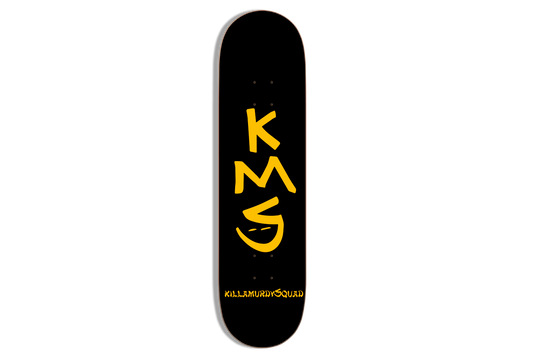 OG KMS Black + Yellow Skateboard Deck